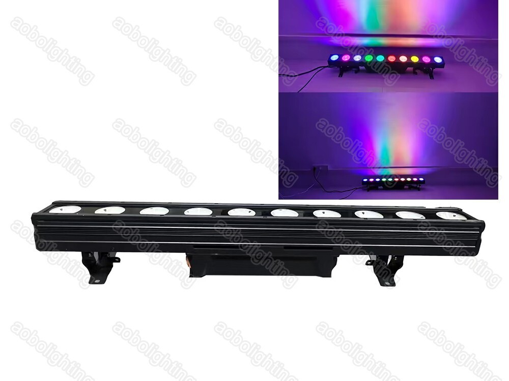 IP65 10*50W RGBW 4IN1 Pixel LED COB DMX Led Wall Wash Light Dj Disco Linear Bar