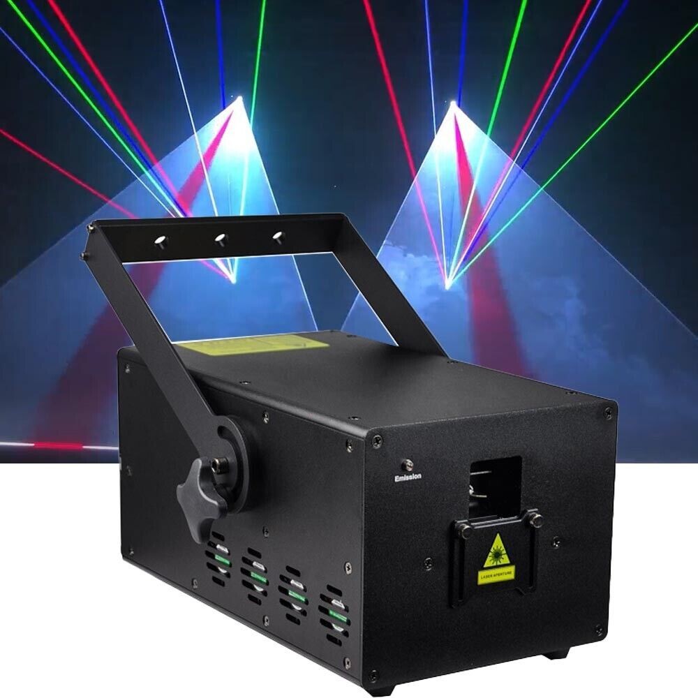 10W RGB Animation Laser Light 40K Galvanometer Professional ILDA Stage Light