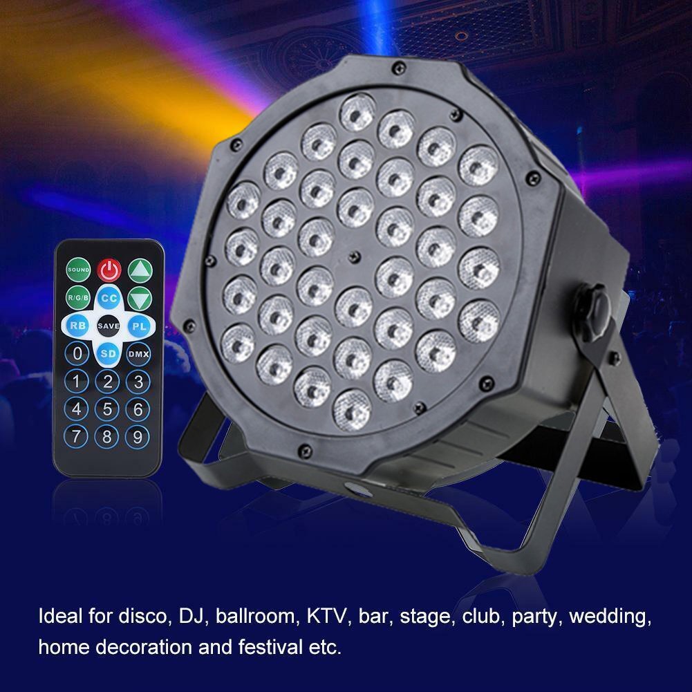 8PCS RGB Stage Light PAR 80W 36 LED Color Mixing Beam DMX Party Disco DJ Light