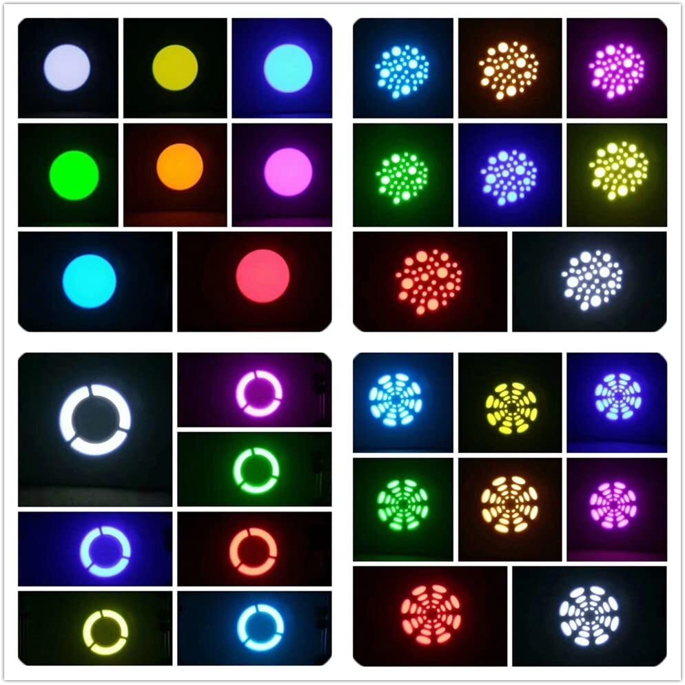 8PCS 120W LED Moving Head Light 8 Gobo 8 Pattern DMX Spotlight DJ Stage Lighting