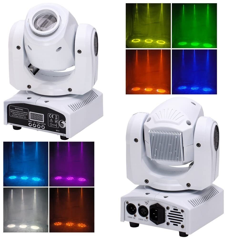 120W LED Moving Head Stage Light RGBW 8Gobo Spot Beam Disco DJ Show Lighting DMX