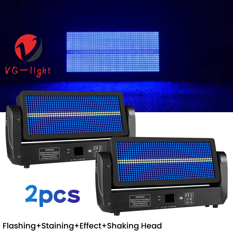 2pc DJ Lighting Strobe light 300W RGB LED Moving Head Flash Stage Effect Light
