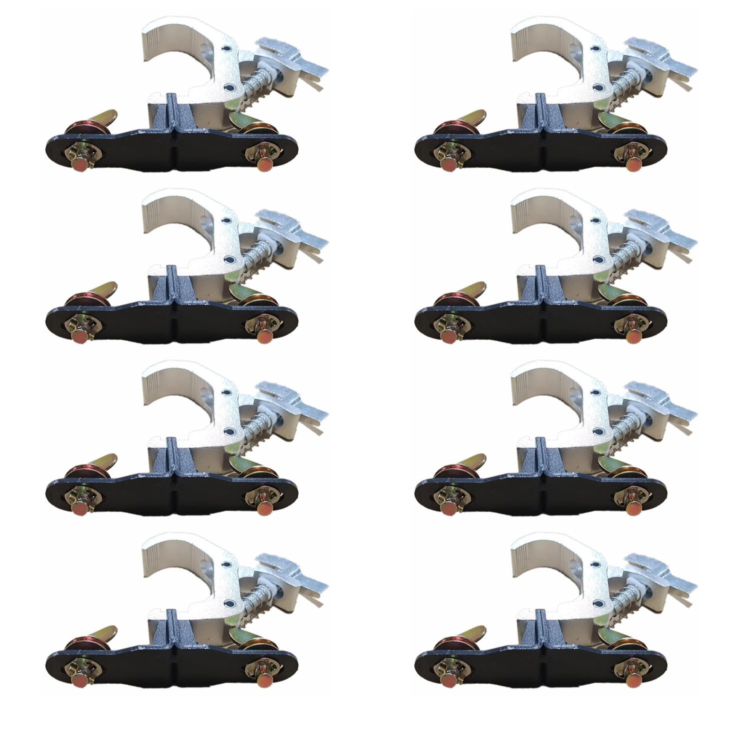 Stage Light Clamps Foldable Infinite Rotation Light Hooks 8pcs Pack