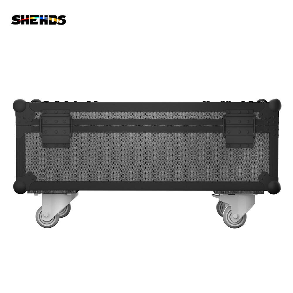 SHEHDS 10Pcs 6x18W Par Lights RGBWA+UV 6in1 Remote APP Control With Flight Case